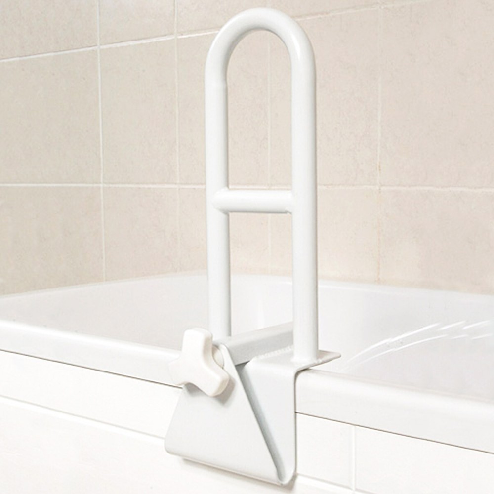 Bath Safety Bar Bathtub Rail Grab White Bathroom Shower Handle Tub Adjustable