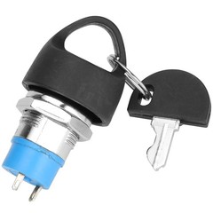 Pride Mobility Scooter Ignition Key Switch Lock Zinc Alloy Chrome 2 Keys M19 L22