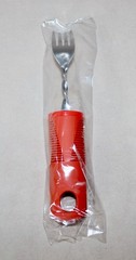 Carex Adaptive Cutlery Set ~ Red Set of 4 Oversized Bendable Utensils BRAND NEW