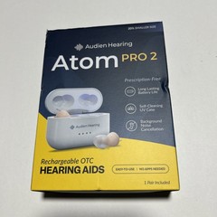 Audien ATOM PRO 2 Wireless Rechargeable OTC Hearing Aids
