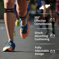 CAMBIVO 2 Pack Patella Knee Strap Brace Pain Relief Support