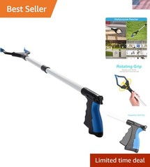 Rotating Head 32” Grabber Tool for Litter Picking – Lightweight & Convenient