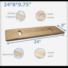 Slide Transfer Board with Handles,FSA Eligible,Made of Heavy-Duty Wood,Mobili…