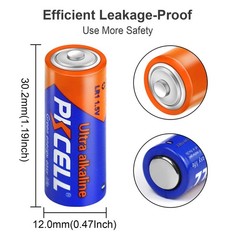 PKCELL N Size 1.5V Alkaline Batteries, 20 20 Count, 20-Count (LR1 Batteries)