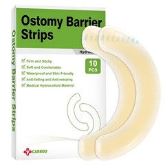 Elastic Ostomy Barrier Strips Hydrocolloid Waterproof Medical Grade 10 Pcs