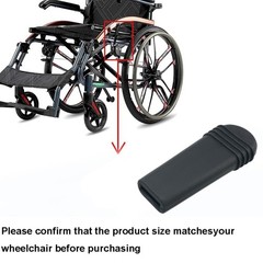 MEETOOT 1 Pair Replacement Wheelchair Brake Handle Covers Grips Black