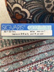 Sigvaris ( 902 P 522 )Medical Compression Pantyhose For Women Medium Shoe Sz 7