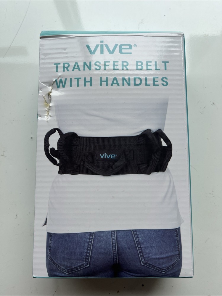 Vive Transfer Belt w/ Handles RHB1011N Patient Assist Gait Belt Open Box
