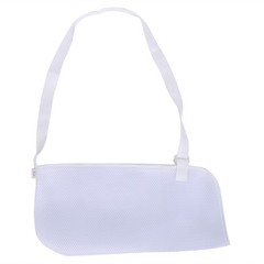 Adjustable Breathable Arm Sling Shoulder Immobilizer (White)