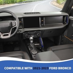 Center Console Dash Grab Handle Cover Trim Compatible with 2021-2024 Ford Blue