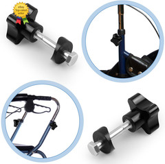 2 Sets Rollator Walker Replacement Arm Adjustment Knobs, Comfortable Universal P