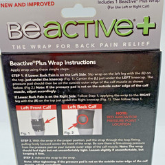 BeActive PLUS Instant Relief Acupressure Calf Brace for Sciatic Back Nerve Pain