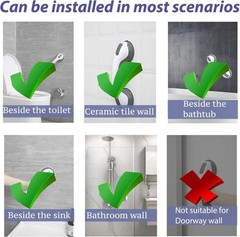2PKS Helping Handle for Shower Suction Grab Bars for Bathroom Portable Safety