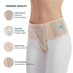 HEERTEEAJ Pelvic Support Belt Uterus Women’s Brace Large, Yellow