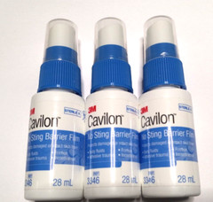 LOT 3 Cavilon 3M No Sting Barrier Film Protectant Spray 28mL 3346 Exp 2028