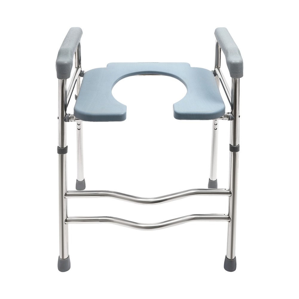 25.2-29.13in Raised Toilet Seat Riser w/ Arms For Elderly Handicap Bathroom USA