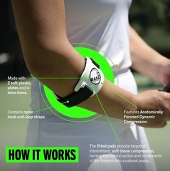 One Size Compression Brace for Elbow and Forearm Relief – Latex-Free & Durable