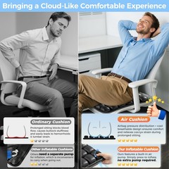 Travel Cushion for Airplane & Wheelchair – Adjustable, Portable, Non-Skid, Coccy
