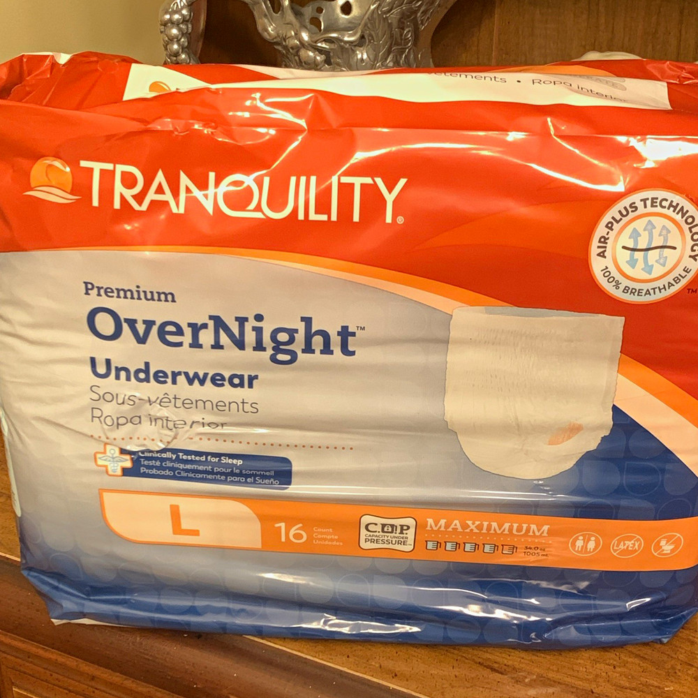 Tranquility Premium OverNight Underwear Incontinence Pants L 16ct Max 340g