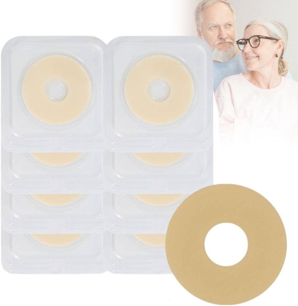 10 PCS Ostomy Barrier Rings, 2Mm Thickness Moldable Colostomy Rings, Medical Gra