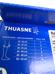 Thuasne Knee Brace Action Reliever Size 4 Left Medial/Right Lateral L/M Grey