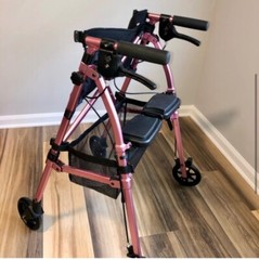 Pink EZ Fold-N-GO Rollater