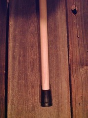 walking cane BUFFALO Horn handle lathe taper figured MAPLE shaft MADE IN THE USA