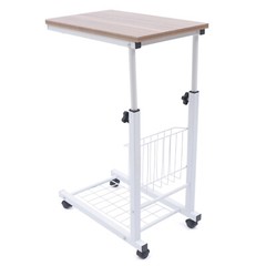 Bed Side Table Hospital Overbed Rolling Tray Adjustable Bedside Working Desk NEW