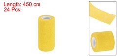 Self Adhesive Bandage Wrap 177″ x 4″, 24 Pcs Wrap Tape, Yellow