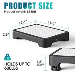 Mobility Step Stool for Adults & Seniors, Indoor/Outdoor Portable Stair Assis…