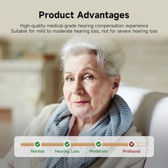Pair Rechargeable Digital Invisible Hearing Aids Sound Voice Amplifier Mini ITE