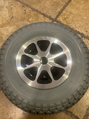 4.00-8 Solid Flat-Free Drive Wheel for Jazzy 1170 and 1170 XL Pair