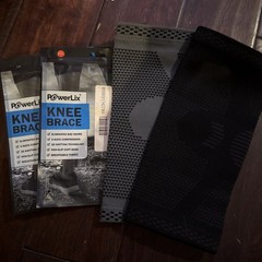 3 Pack POWERLIX Knee Compression Sleeve – Unisex XL Black/Teal