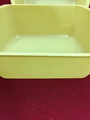 NEW LOT OF 10 MEDLINE 6Qt. Rectangular Wash Basin Yellow Gold DYND80347