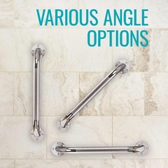 Toilet Grab Bar Grab Rail Handicap Bathroom Support Heavy Duty Steel 24 Inch New