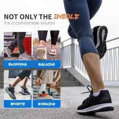 Arch Support Shoe Insoles Inserts Pad Invisible Height Increase Heel Lift Taller