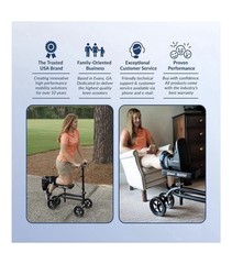 KneeRover Economy Steerable Knee Scooter Knee Walker for Adults Foot Surgery