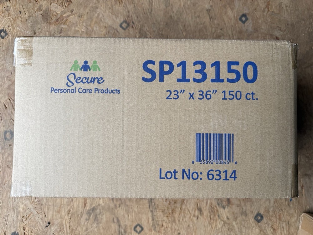 150 Secure Personal Care Products Under Pads 23×36 (15 Bags Of 10) SP13150