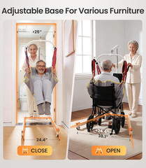 Electric Patient Lift for Home, Foldable, 330Lbs Capacity, Includes Sling