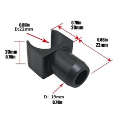 4pcs Drive Replacement Wheelchair Parts Seat Rail Guide U Type Slider