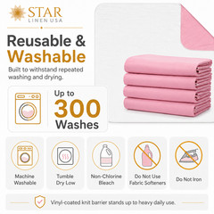 2pk 42 x 36 Bed Pad Washable Incontinence Reusable Underpad Absorbent Waterproof