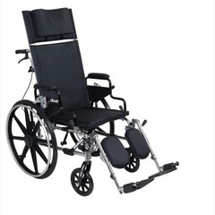 Drive Medical PLA418RBDFA Viper Plus GT Reclining Wheelchair – 18″ Seat