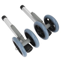 Walker Wheels Flexible Height Replacement Walker Feet Caster with Brake Wheel