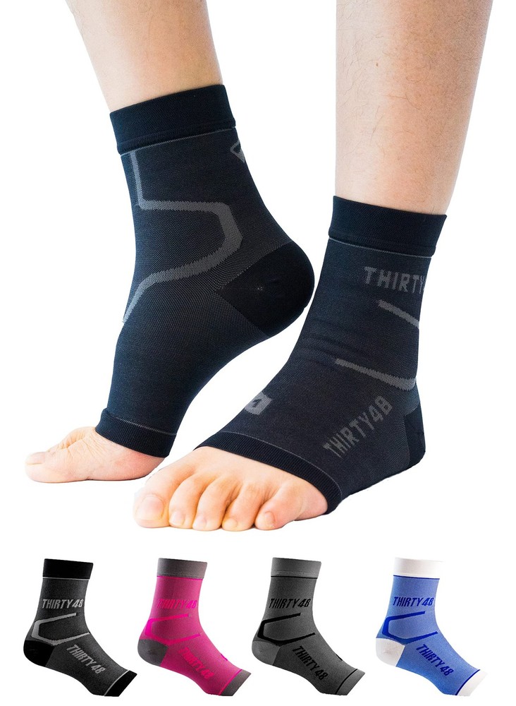 Thirty48 Plantar Fasciitis Compression Socks(1 or 2 Pairs), 20-30 mmHg Foot C…