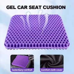 Gel Seat Cushion Set for Long Sitting Double Thick Office Desk Home Wheelchair