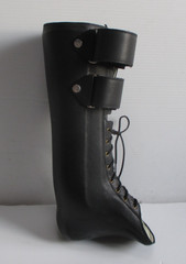 AZAFO Arizona AFO Black Leather Orthopedic Boot – Left Foot