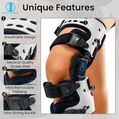 Medial Unloader Knee Brace for OA Osteoarthritis Knee Pain Relief, Bone on Bone