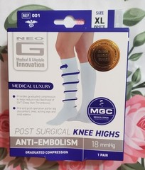 Neo G Post Surgical Knee High Anti-Embolism XL 18 mmHg