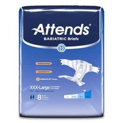 Attends Bariatric Incontinence Briefs Unisex Adult Diapers With Tabs 2XL – 3XL
