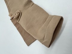 Unisex Compression Leg Stockings Size 24/20 Beige Open Stretchable Knit Support